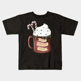 Merry and bright hot cocoa Kids T-Shirt